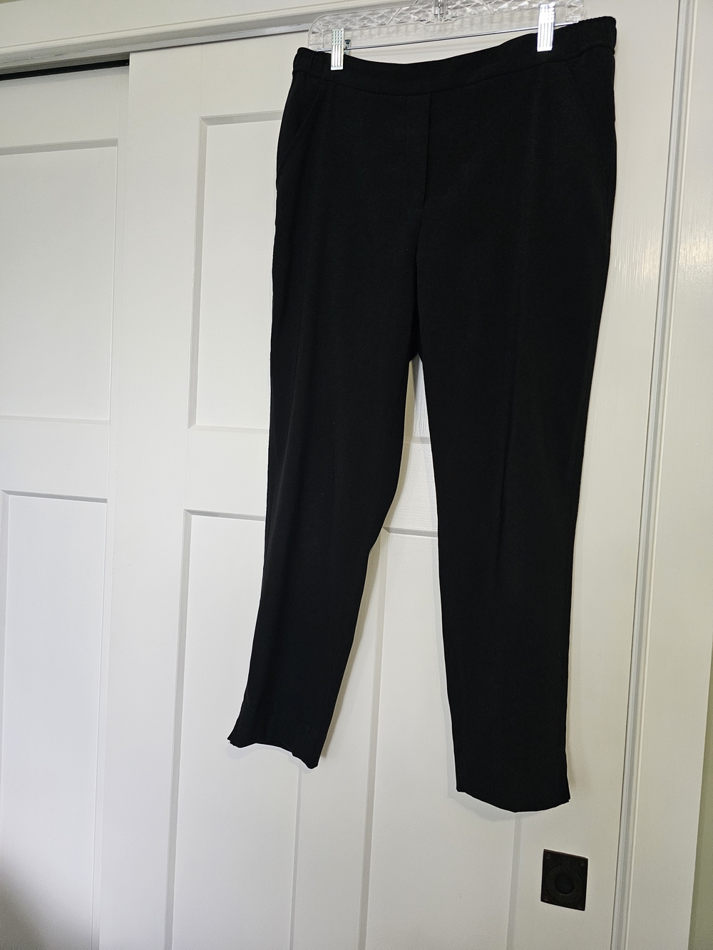 White House Black Market Black Straight-Leg Pants
